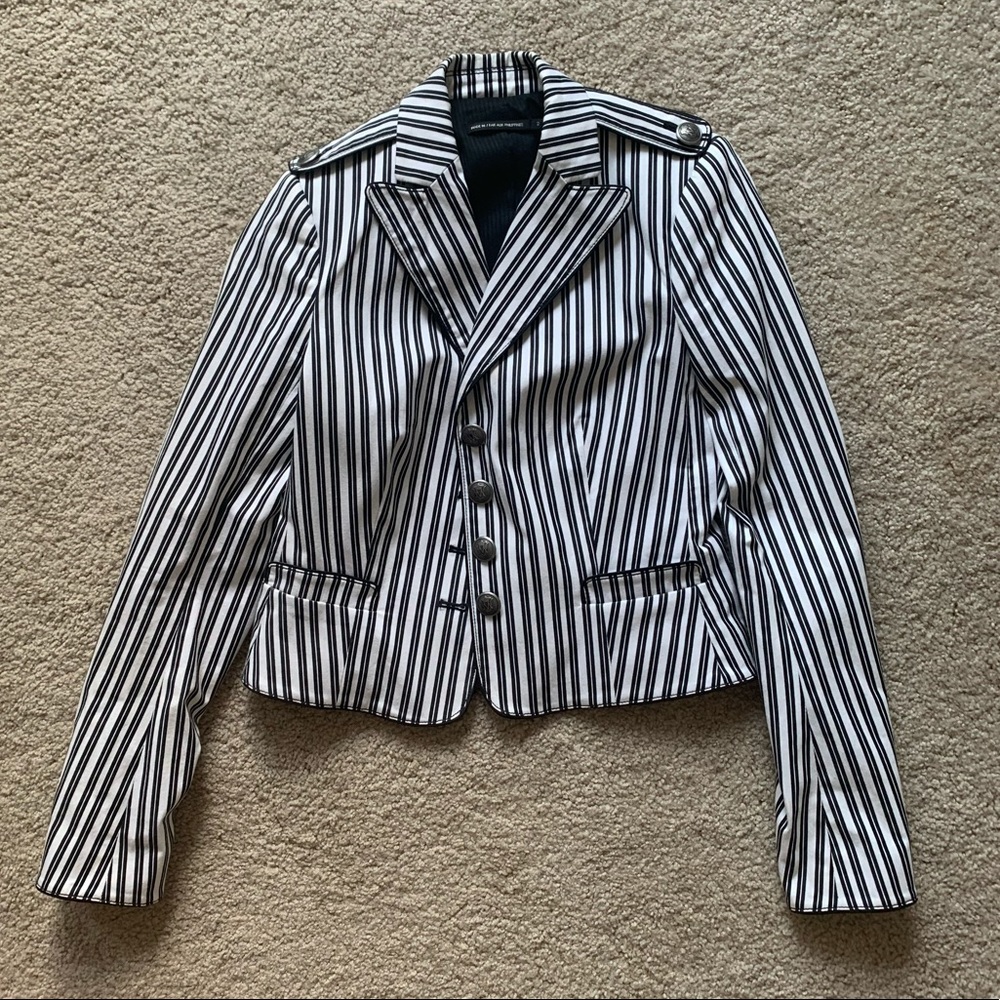 Club Monaco stripe blazer size 2